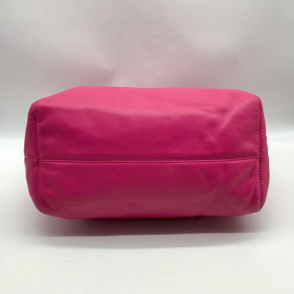 Michael Kors Pink Pebbled Leather Jet Set Chain Link Shoulder Bag - Picture 5 of 10